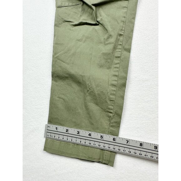 LUCKY BRAND Womens Cargo Utility Pocket Pants Size 26 Olive Side Stripe - Picture 9 of 9